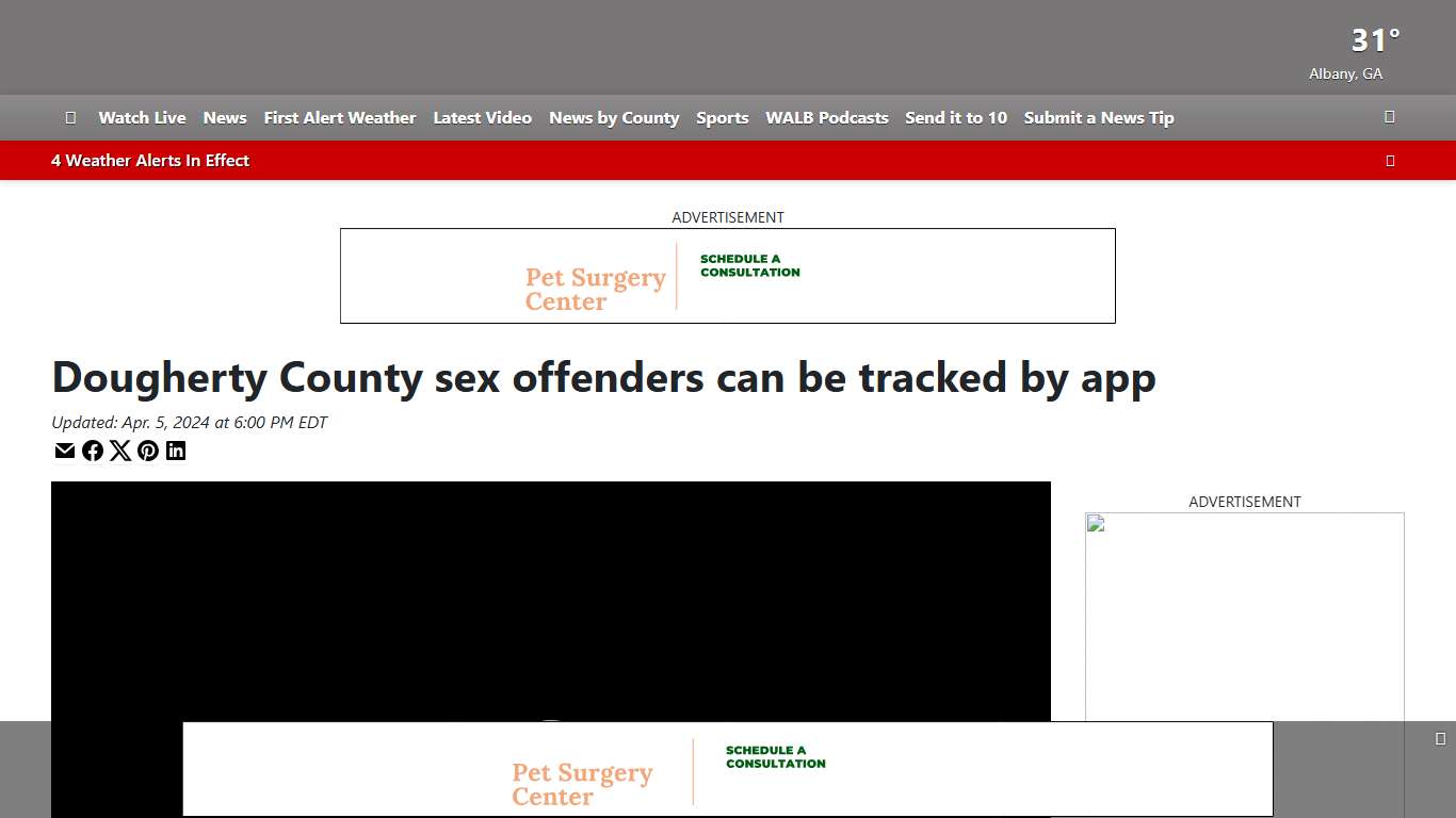 Dougherty County sex offenders can be tracked by app